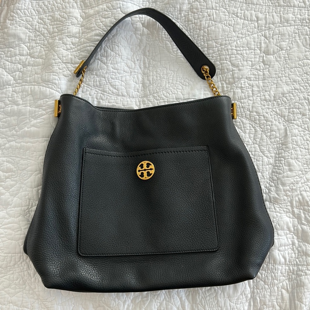 Tory Burch tote bag with gold chain handle